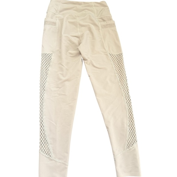 Victoria Secret Beige High-Waisted Leggings with Mesh Detail - Picture 4 of 4